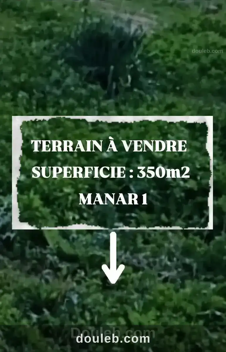 Terrain 420 md manar 1 à Tunis