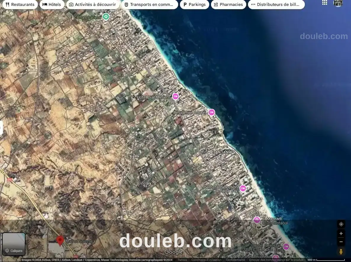 Lot clôturé 1600m vue de mer dans une cité privé à Tunis