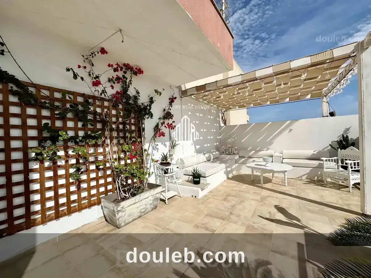 Appartement s2 meublé a anz avec terrasse à Tunis