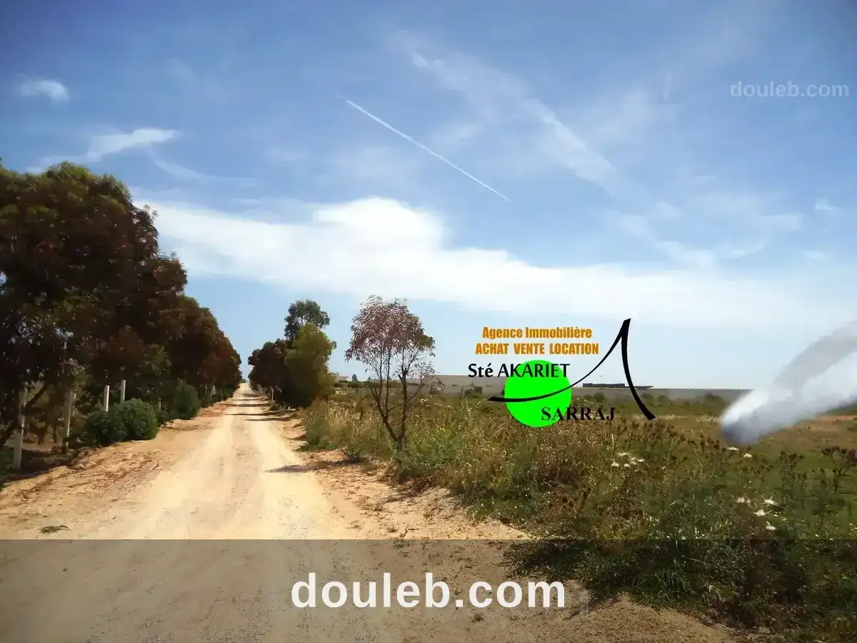 Terrain 414m zone des villas à hergla - Miniature 4