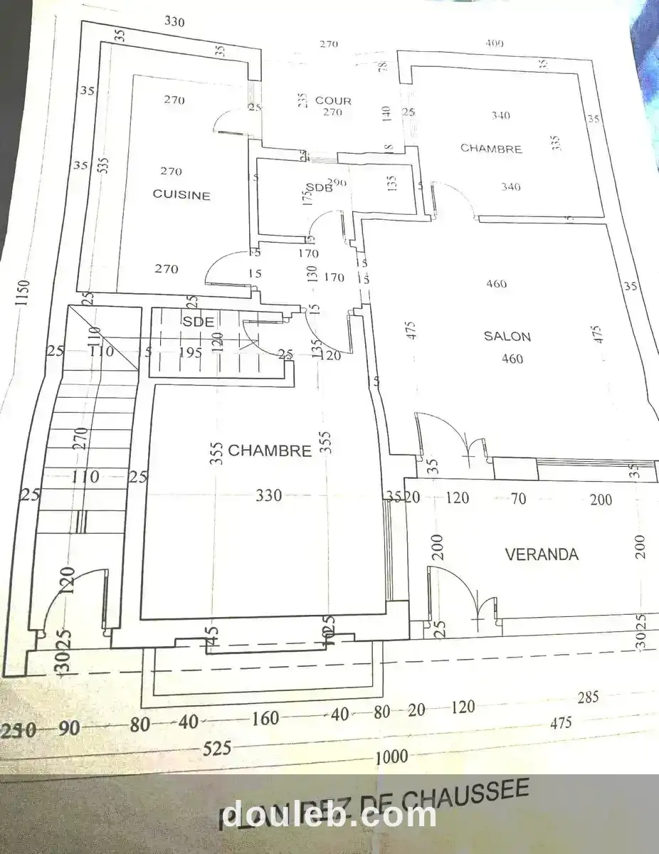 Terrain 112m avec fondation à akouda el werfeli - Miniature 4