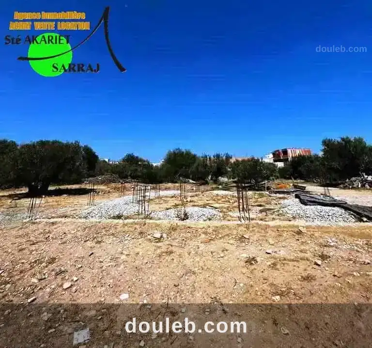 Terrain 112m avec fondation à akouda el werfeli - Miniature 5