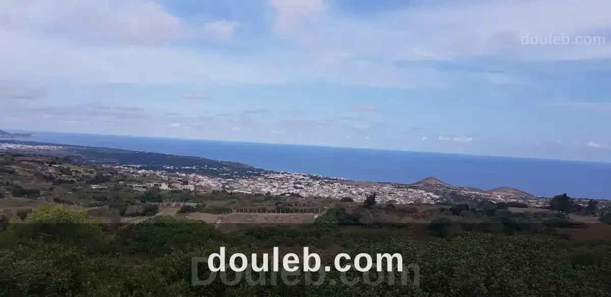Terrain vue sur mer à rafraf à Tunis