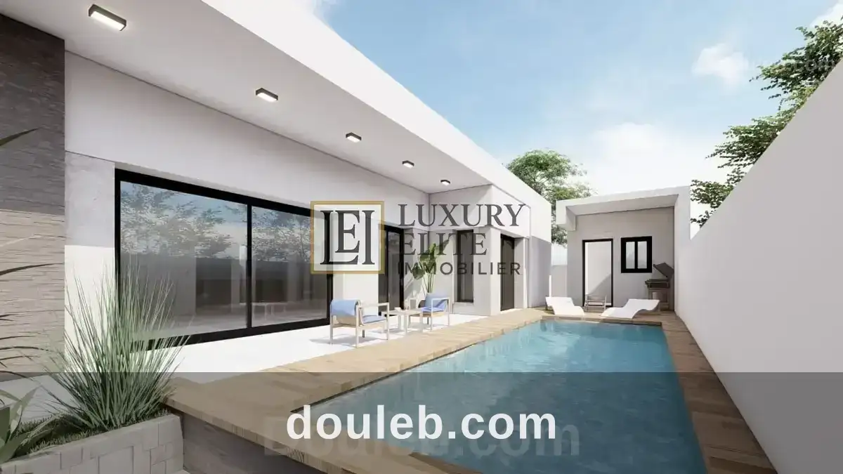 Villa inachevée avec piscine à la plage à soliman à Tunis
