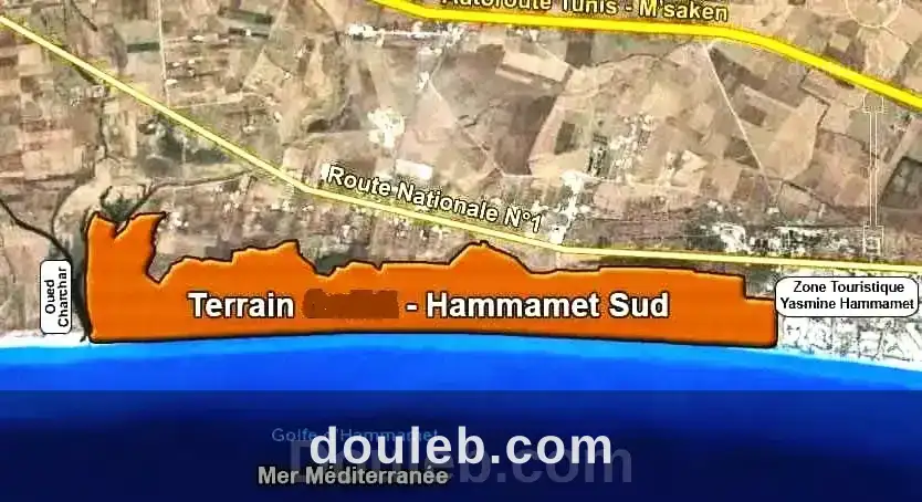 Des terrains différent superficie yasmine hammamet à Tunis
