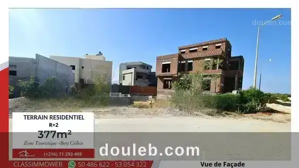 Terrain de 377m2 à 480 dt le m2 à Tunis