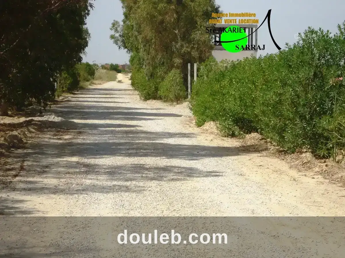 Terrain 658m dans une lotissement clôturé à hergla à Tunis