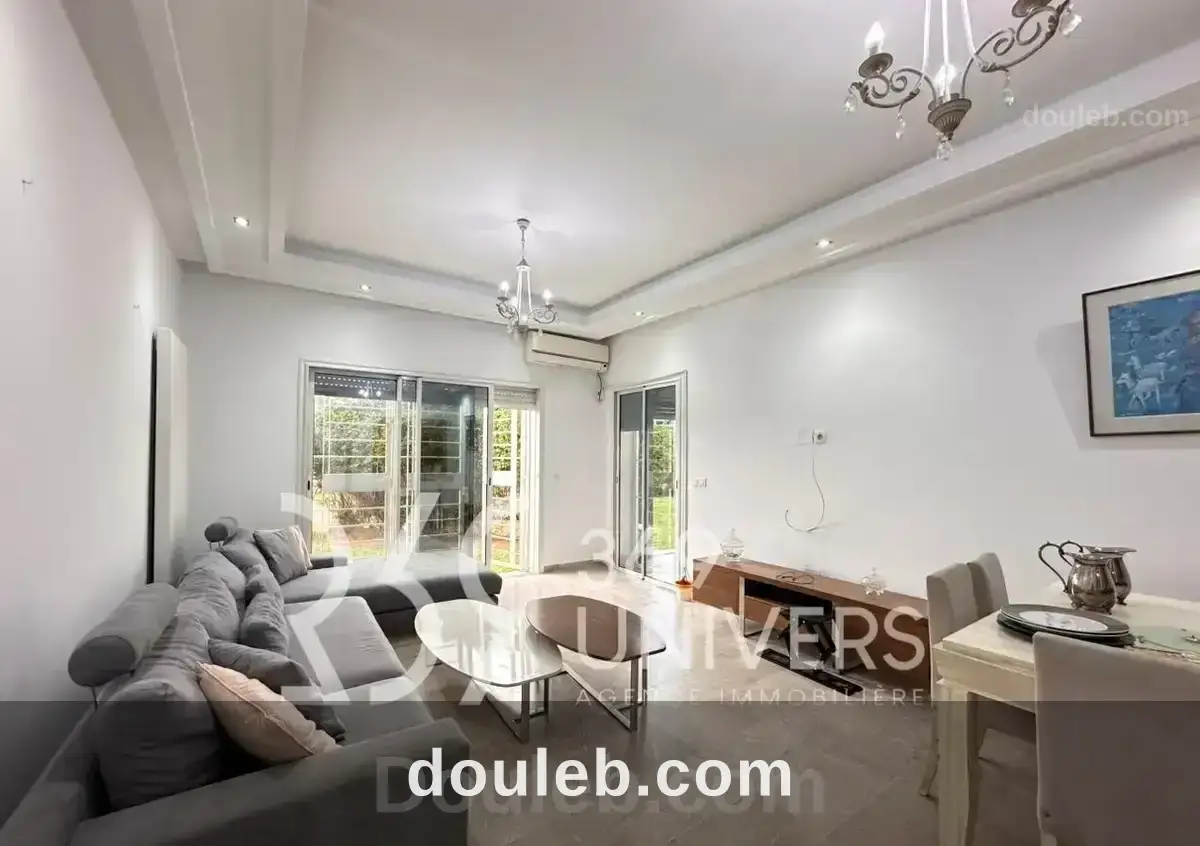 Appart meublé avec jardin aux jdc à Tunis