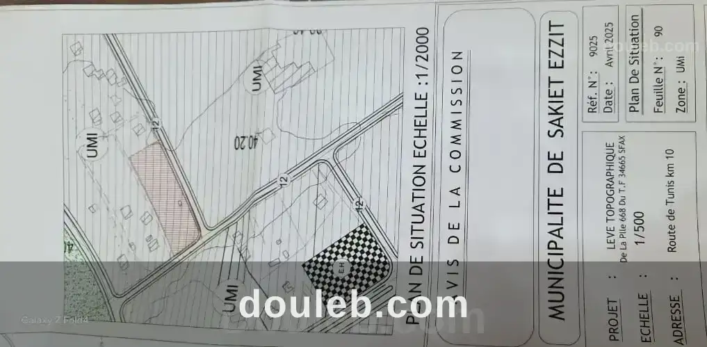 Sfax sakiet ezzit vn ter 5595m2 à Tunis