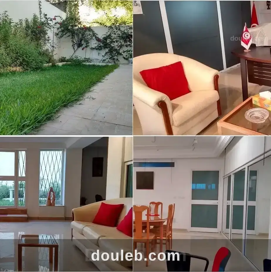 Espace haut standing 100m2 avec jardin privatif à Tunis
