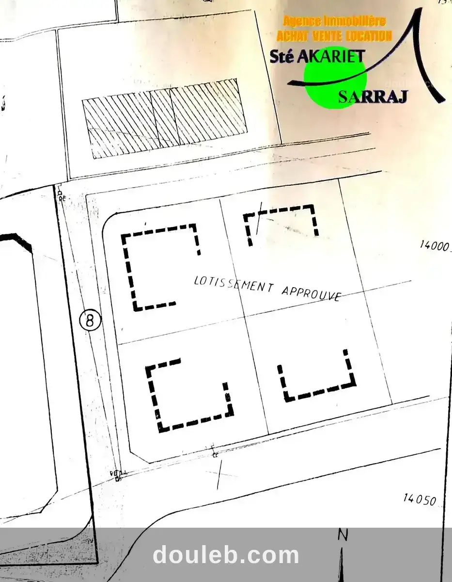 Lot approuvé 3758m à hammem sousse vers kantaoui à Tunis