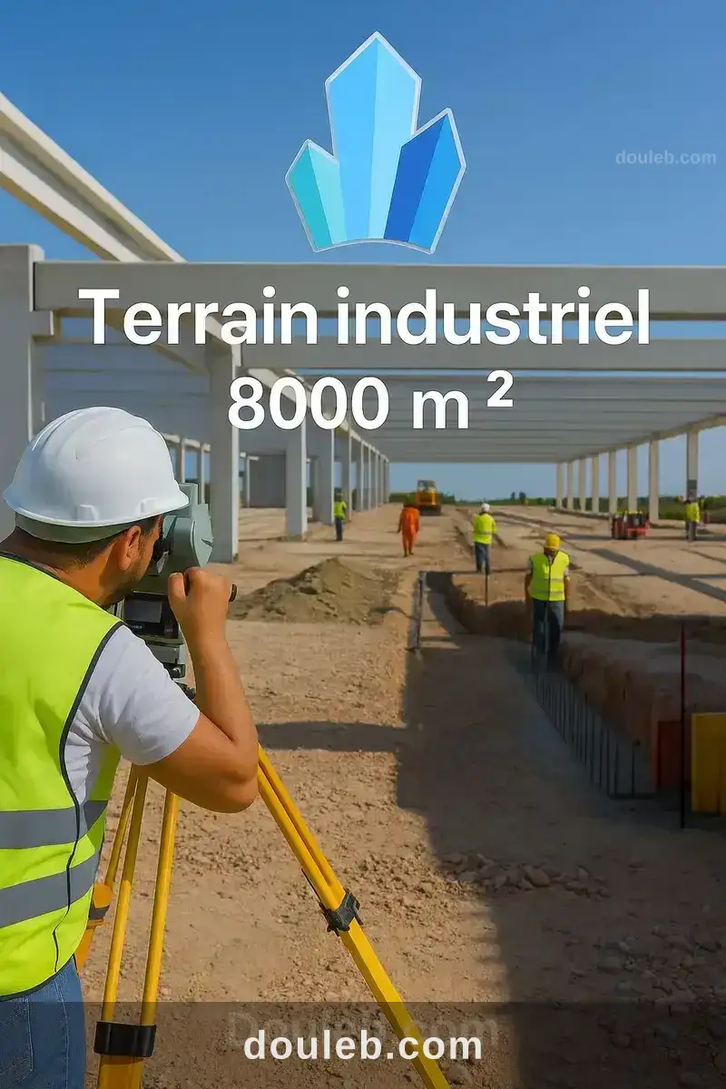 Super terrain industriel 8000 m2 dans zi mhamdia à Tunis