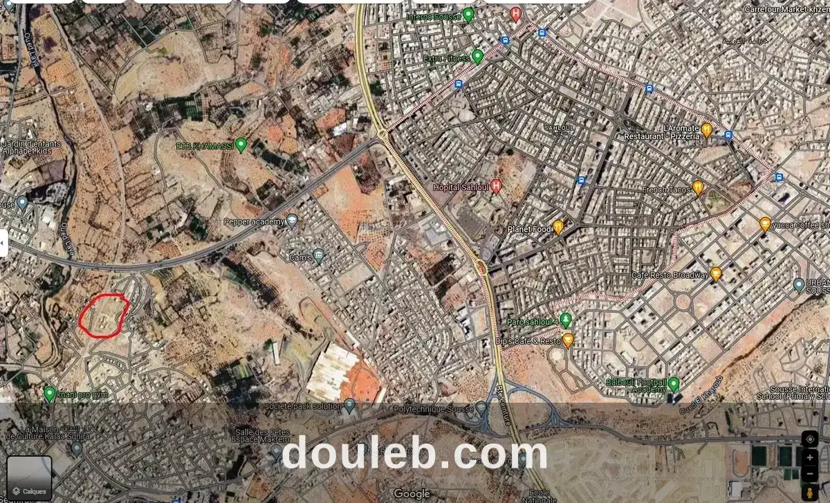 Lot 1261 kalaa sghira proche de la route ceinture à Tunis