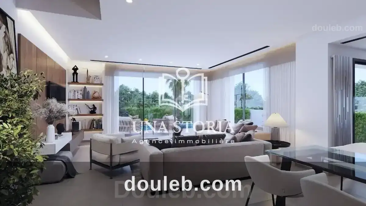 Villa jumelée s plus 4 neuve jamais habitée à Tunis