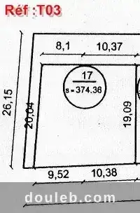 Un terrain titré à petit budget à Tunis