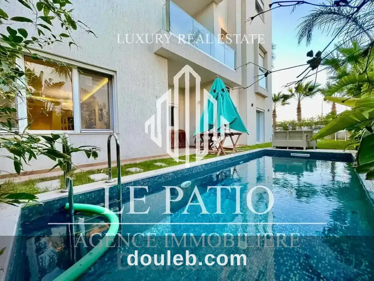 Appartement s3 avec piscine et jardin à la marsa à Tunis