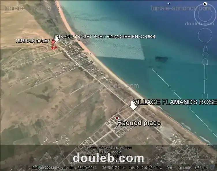 Terrain exceptionel situer a 50 m du grand projet à Tunis