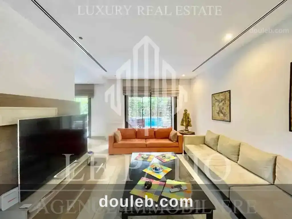 Triplex s4 avec piscine et jardin à la marsa - Miniature 2