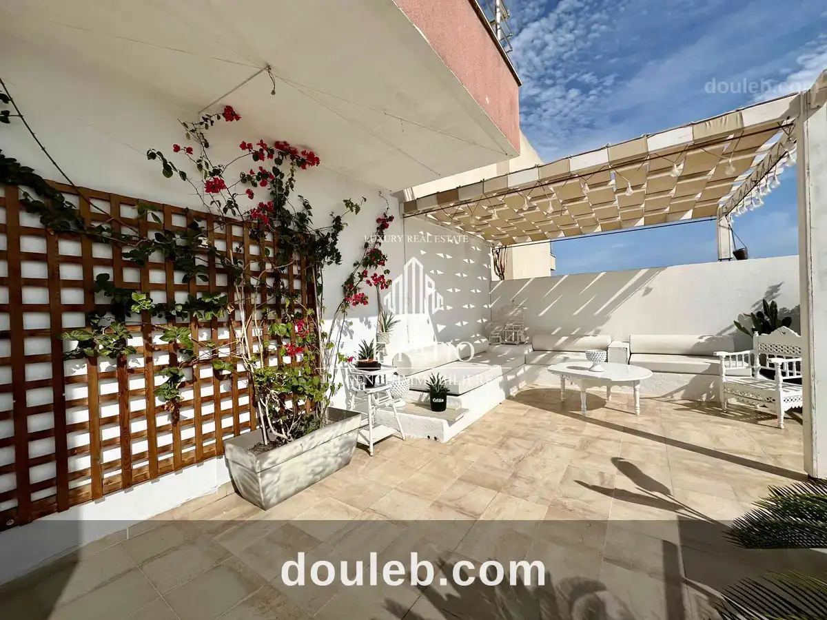 Appartement s2 meublé a anz avec terrasse à Tunis