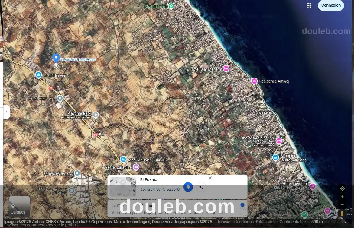 Terrain 500m dans une lotissement privé à rmila à Tunis