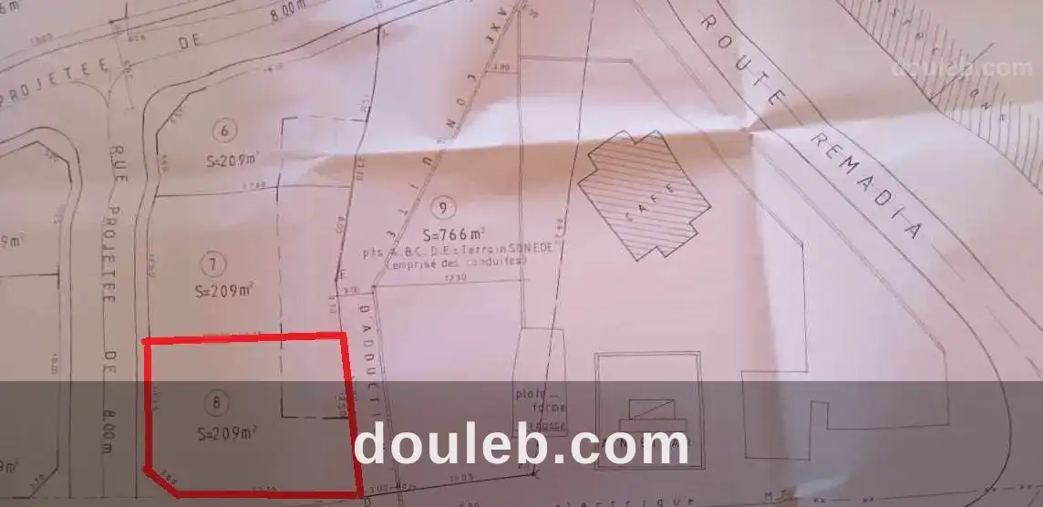 Terrain titré sur la route menzel jemil bizerte à Tunis