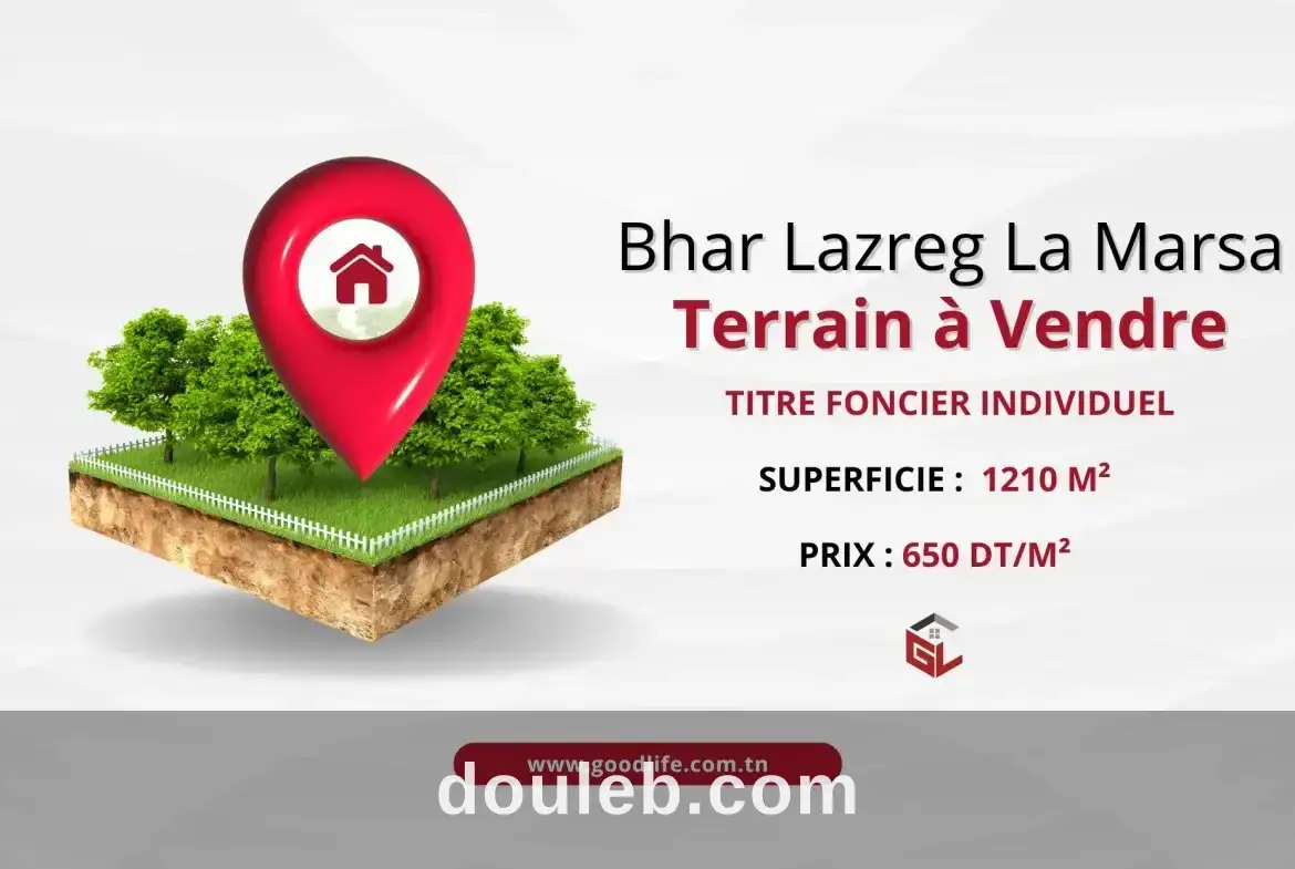 Terrain à bhar lazreg la marsa à Tunis