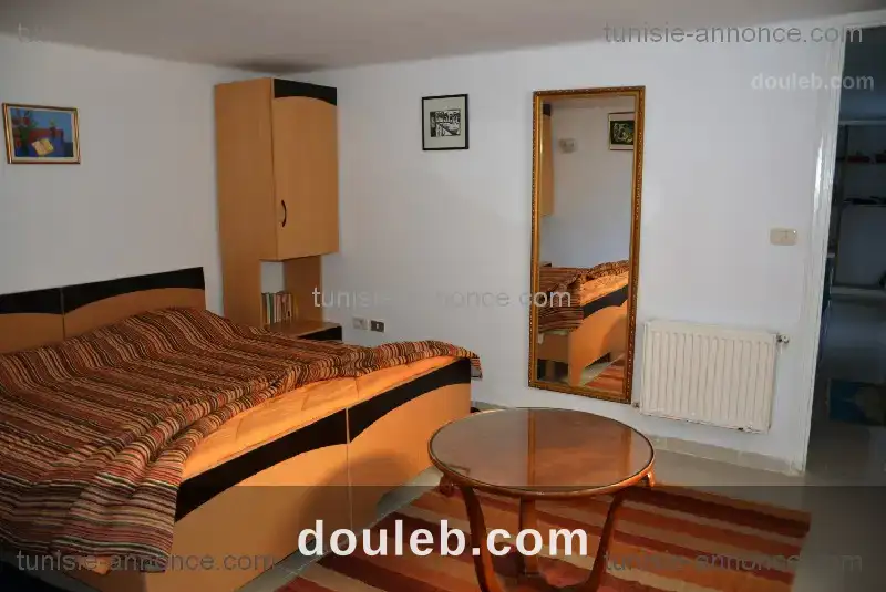 Rez de jardin s1 de charmante villa au bord de mer à Tunis