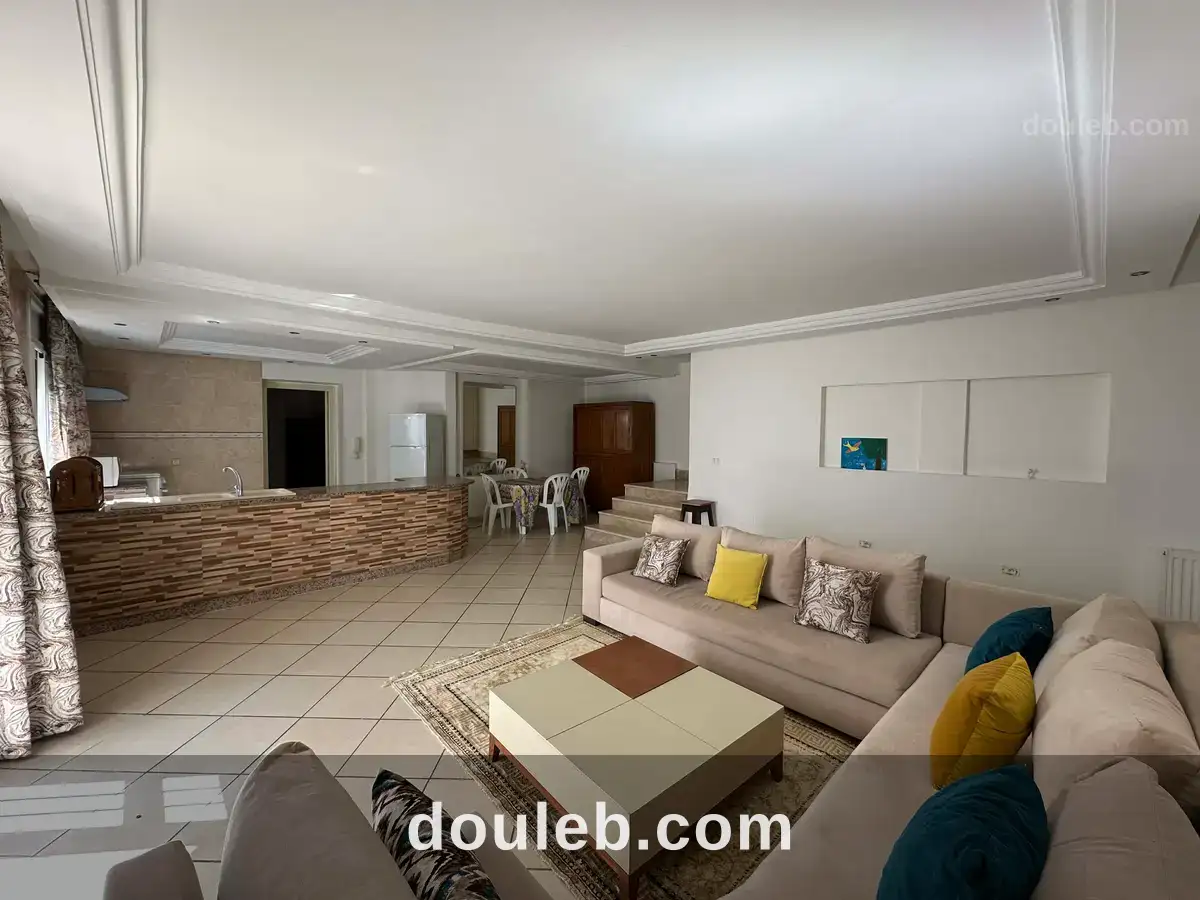 Rez de chaussée de villa s2 meublé à manar 1 à Tunis