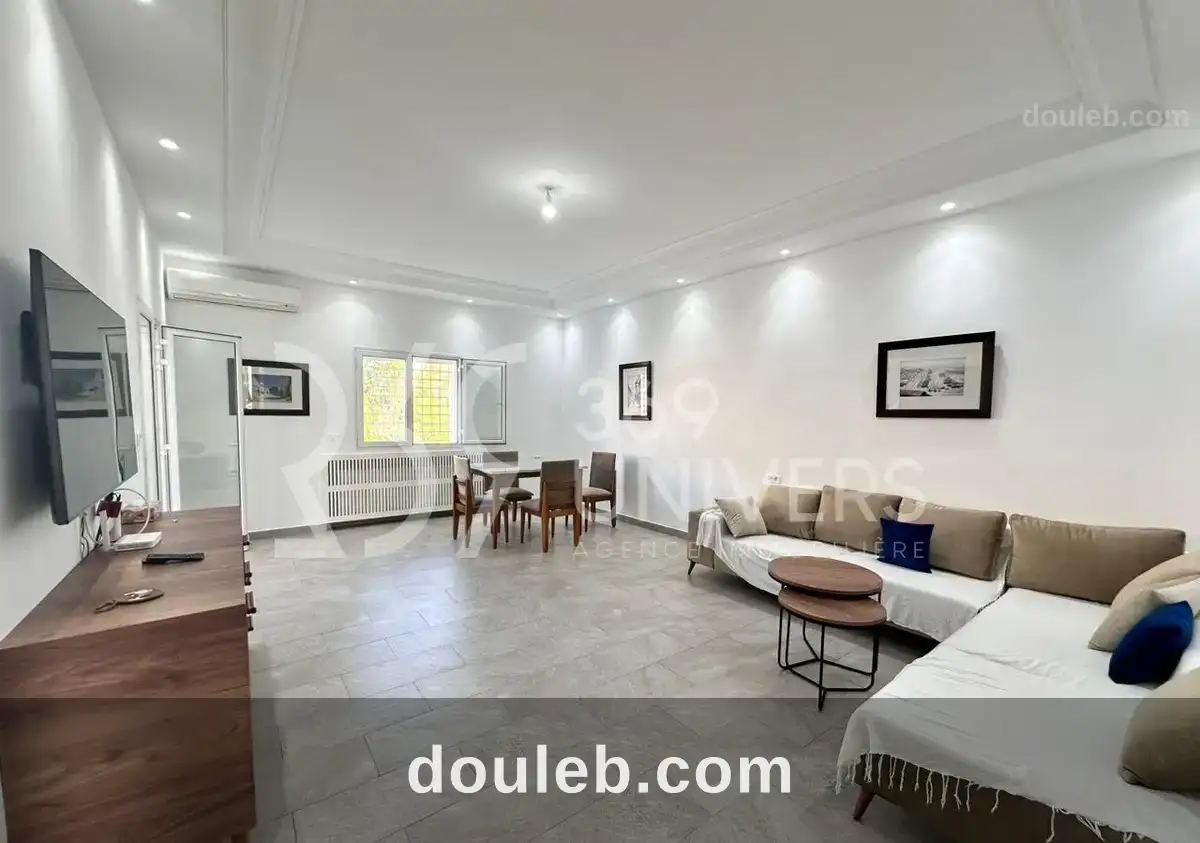 Appart meublé avec terrasse à la marsa ref ra088 à Tunis