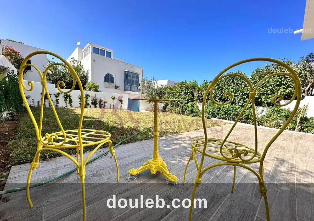 Appart avec jardin à gammarth ref ra042 à Tunis