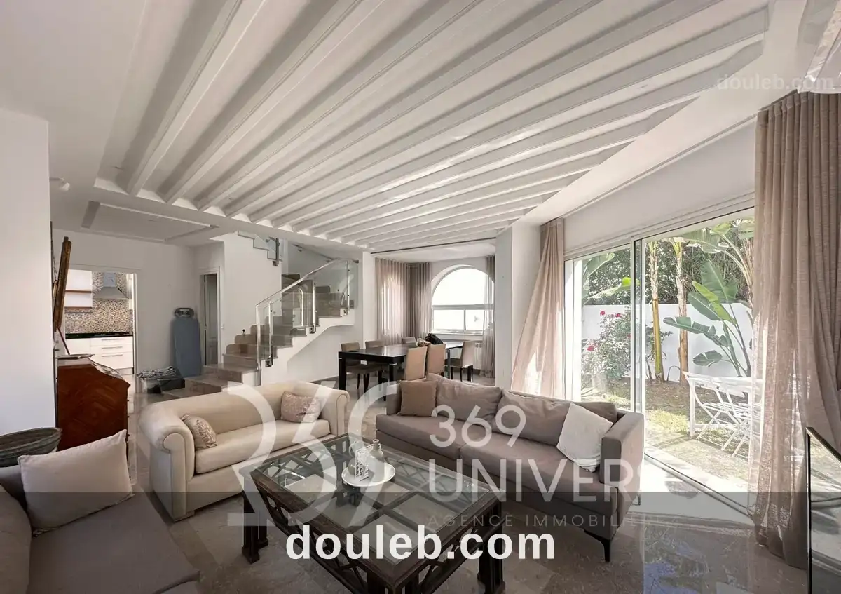 Duplex meublé avec jardin à carthage ref rd061 à Tunis