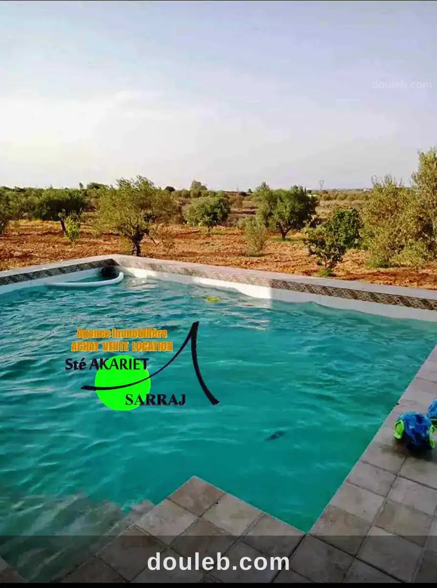 Belle senia clôturé 7520m à kalaa kbira el henya à Tunis