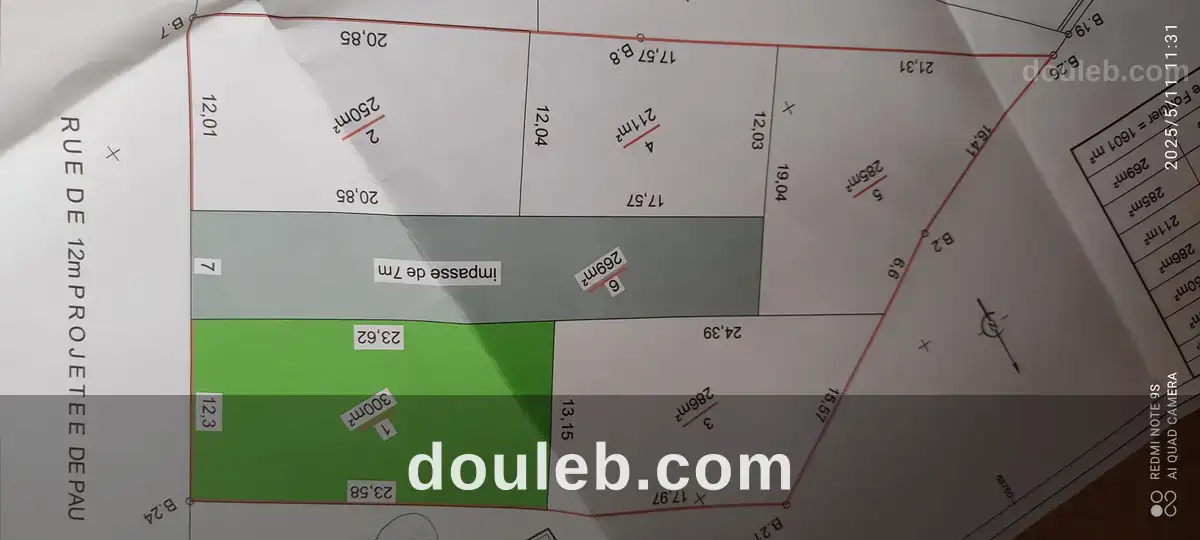 Lots terr a mannouba à Tunis