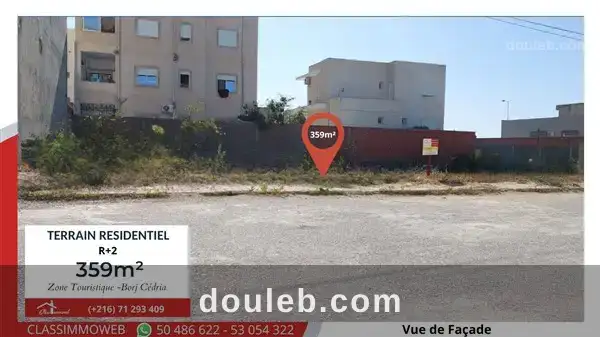 Terrain de 359 m2 à 490tnd le m2 à Tunis