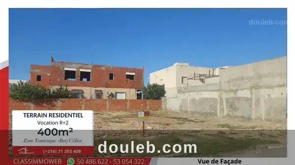 Terrain de 400m2 à 480 d le m2 à Tunis