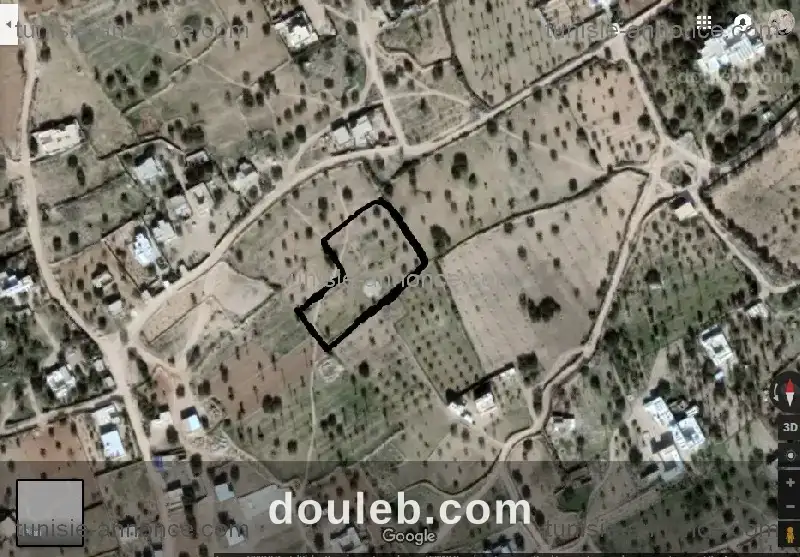 Joli lot à ouled amor sur une route goudronnée à Tunis