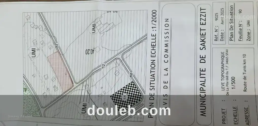 Sfax sakiet ezzit vn ter 5595m2 à Tunis