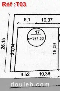 Un terrain titré à petit budget à Tunis