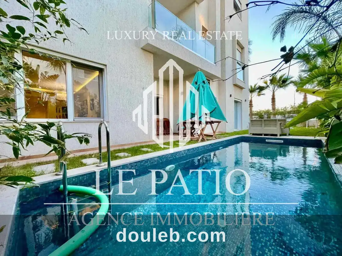 Appartement s3 avec piscine et jardin à la marsa à Tunis