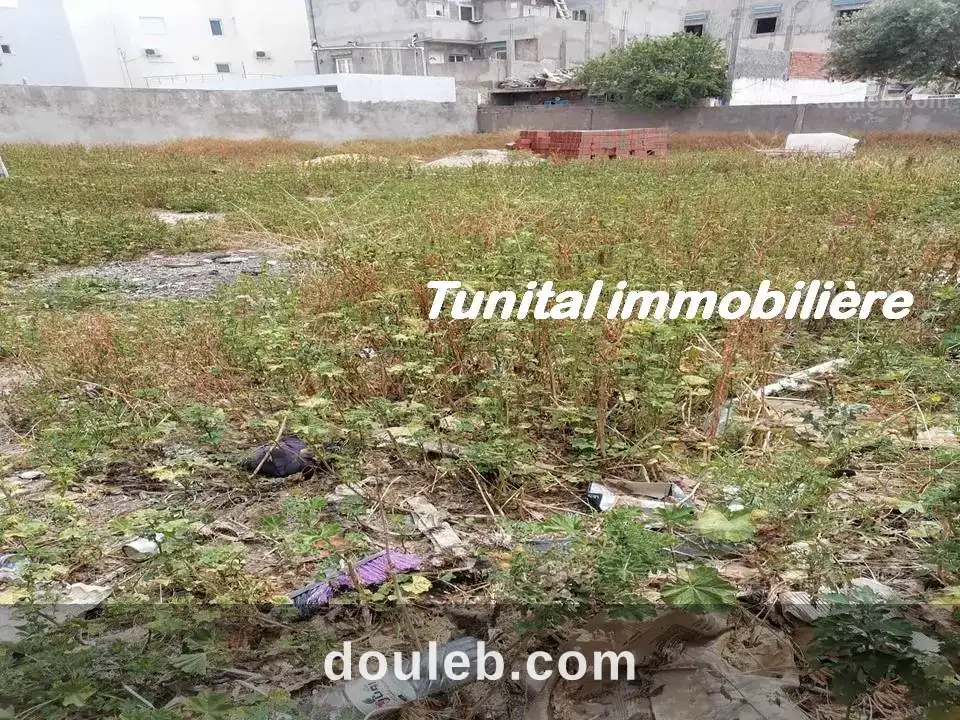 Terrain clôturé à Tunis