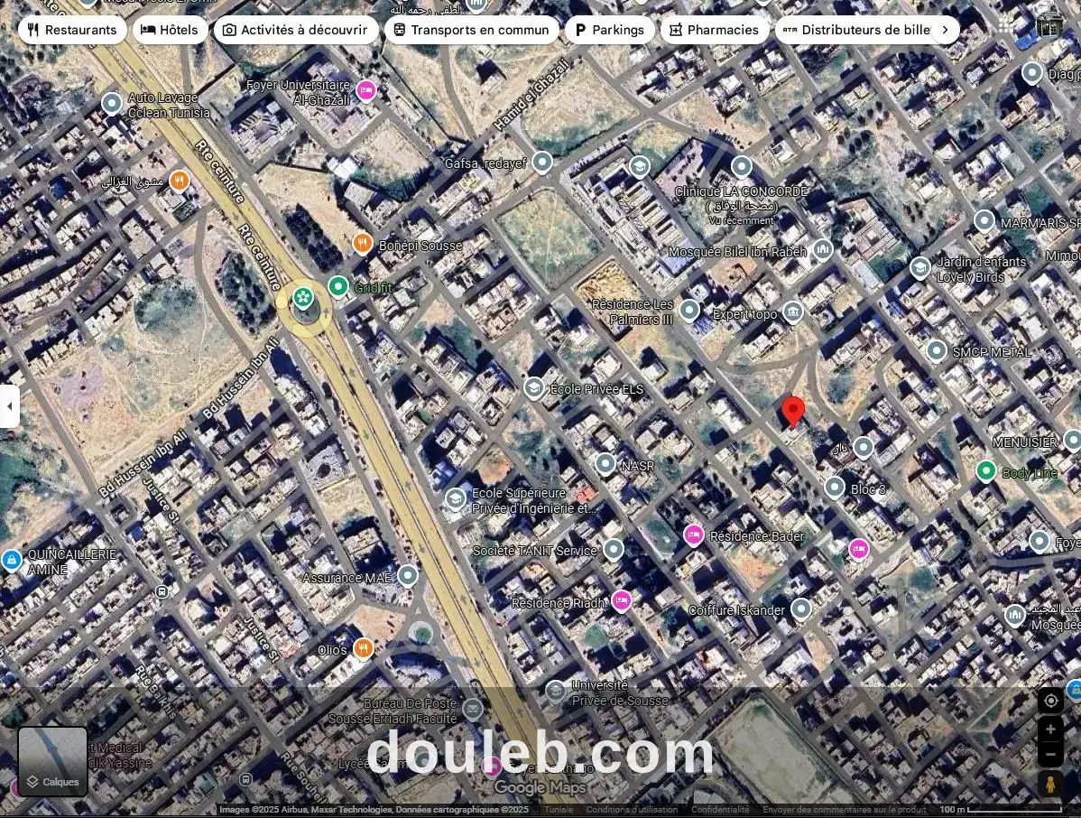 Offre terrain 427m de vocation r4 à bouhsina à Tunis