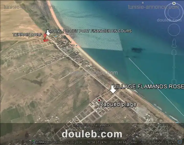 Terrain exceptionel situer a 50 m du grand projet à Tunis