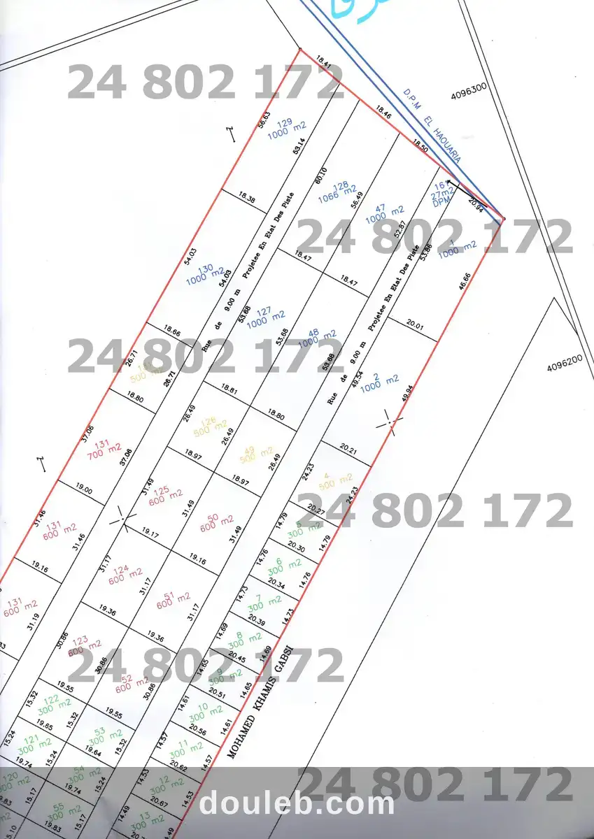 Lotissement pied dans l'eau à Tunis