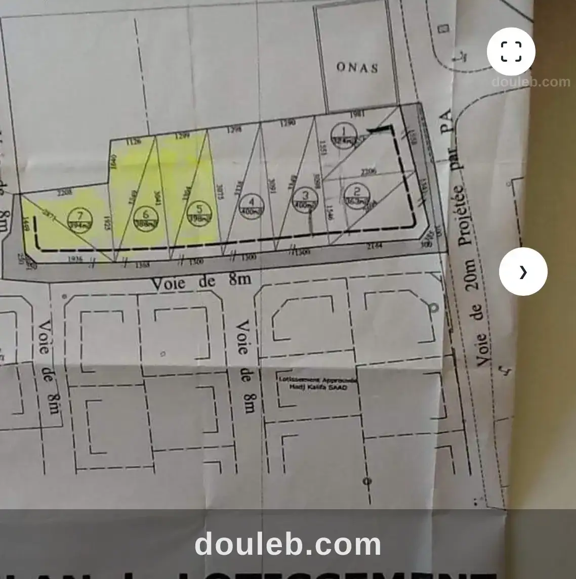 3 lots de terrain à Tunis