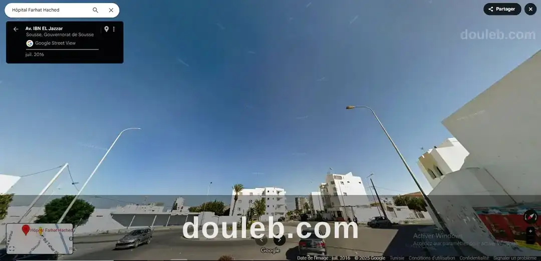 Terrain 470m pas loin de hôpital farhat hached à Tunis