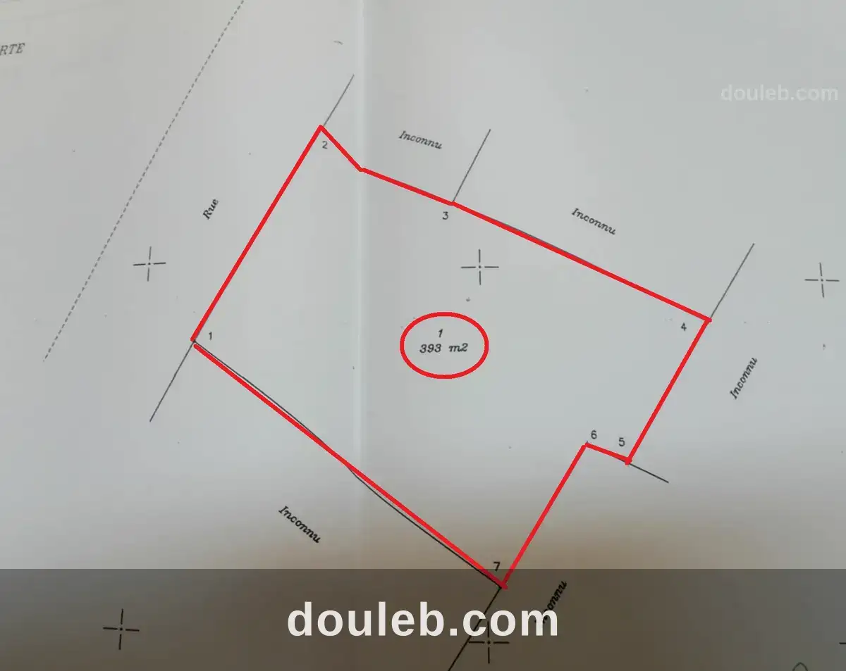 Terrain titré à route bni messlem bizerte à Tunis