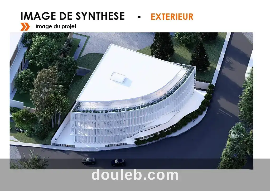 Super bureau 1350 m2 ths à notre dame manar à Tunis