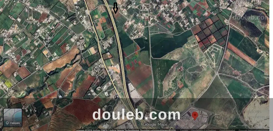 Un lot de terrain autoroute tunis bizerte à Tunis