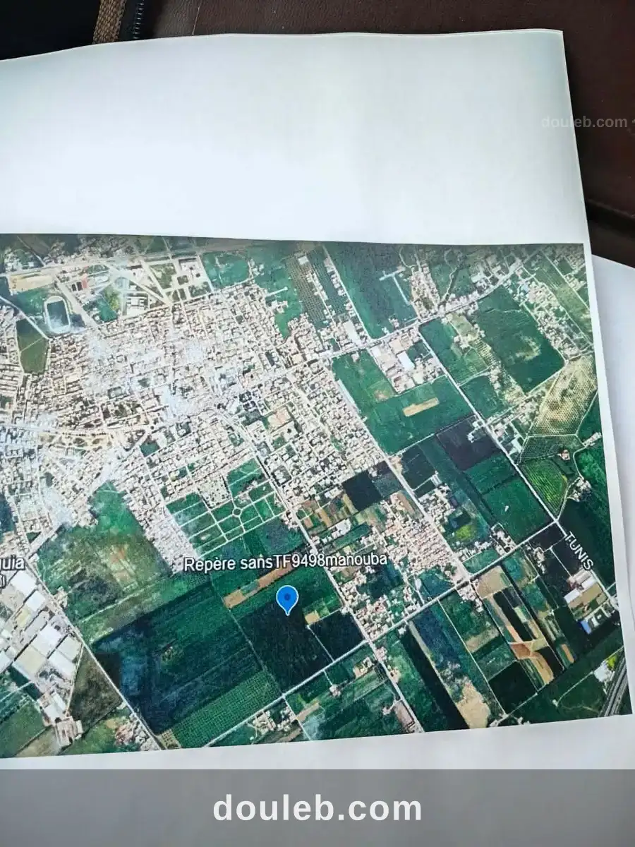 Terrain de 7 ha désigné pour la construction à Tunis