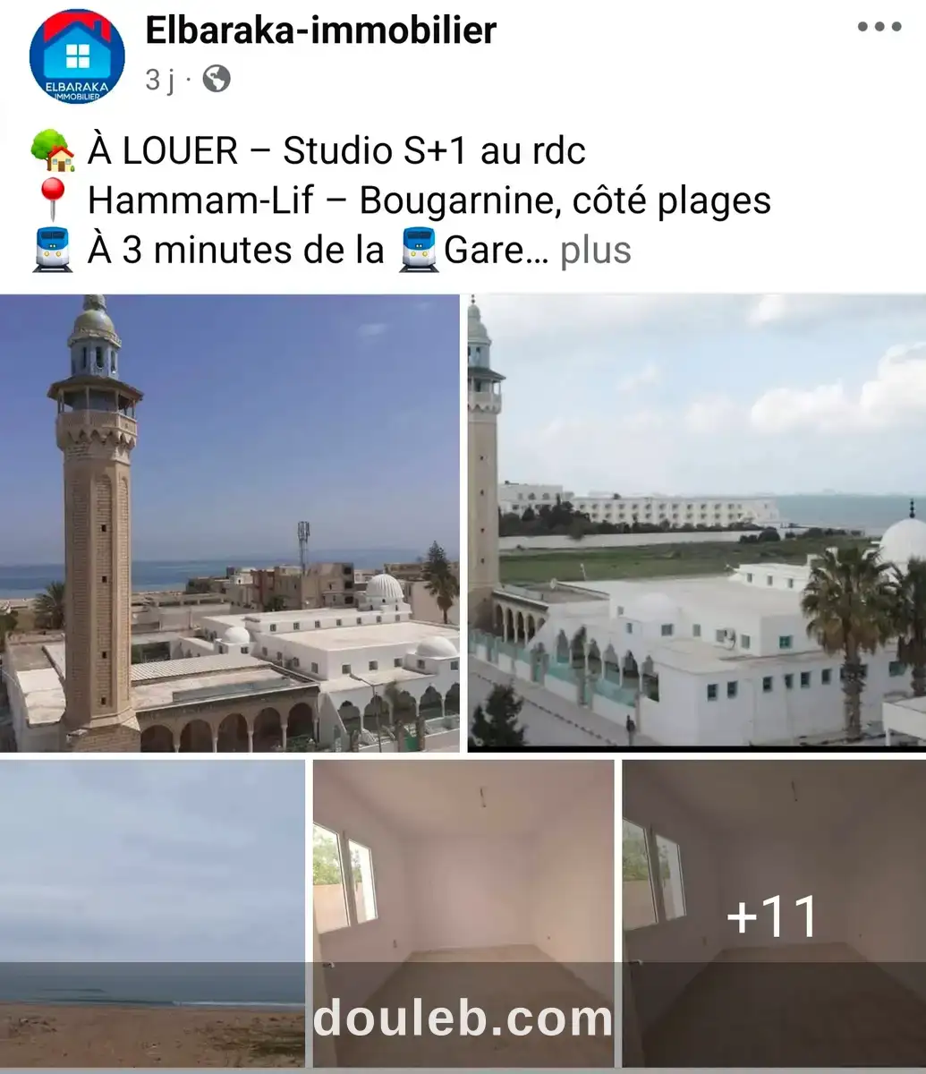 Studio s1 a bougarnine à Tunis